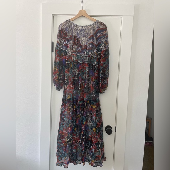Anthropologie Maeve Annabella Maxi Dress, Size 0 (Relaxed fit & fits like a 2-4) - Picture 5 of 10